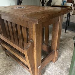 Magazine Rack End Table