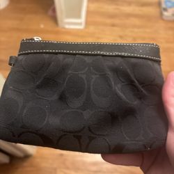 Black Coach Wrist Bag 