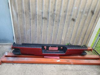 2014-2018 Chevrolet Silverado Rear Bumper Red Tintcoat Color Used Oem