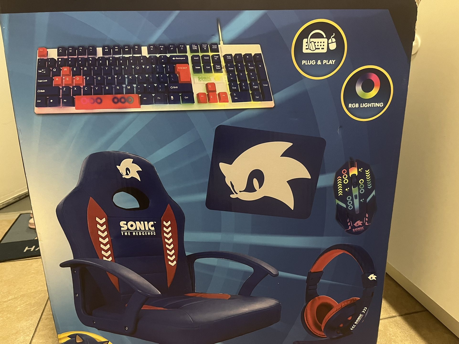 Sonic 5-piece gaming station kit