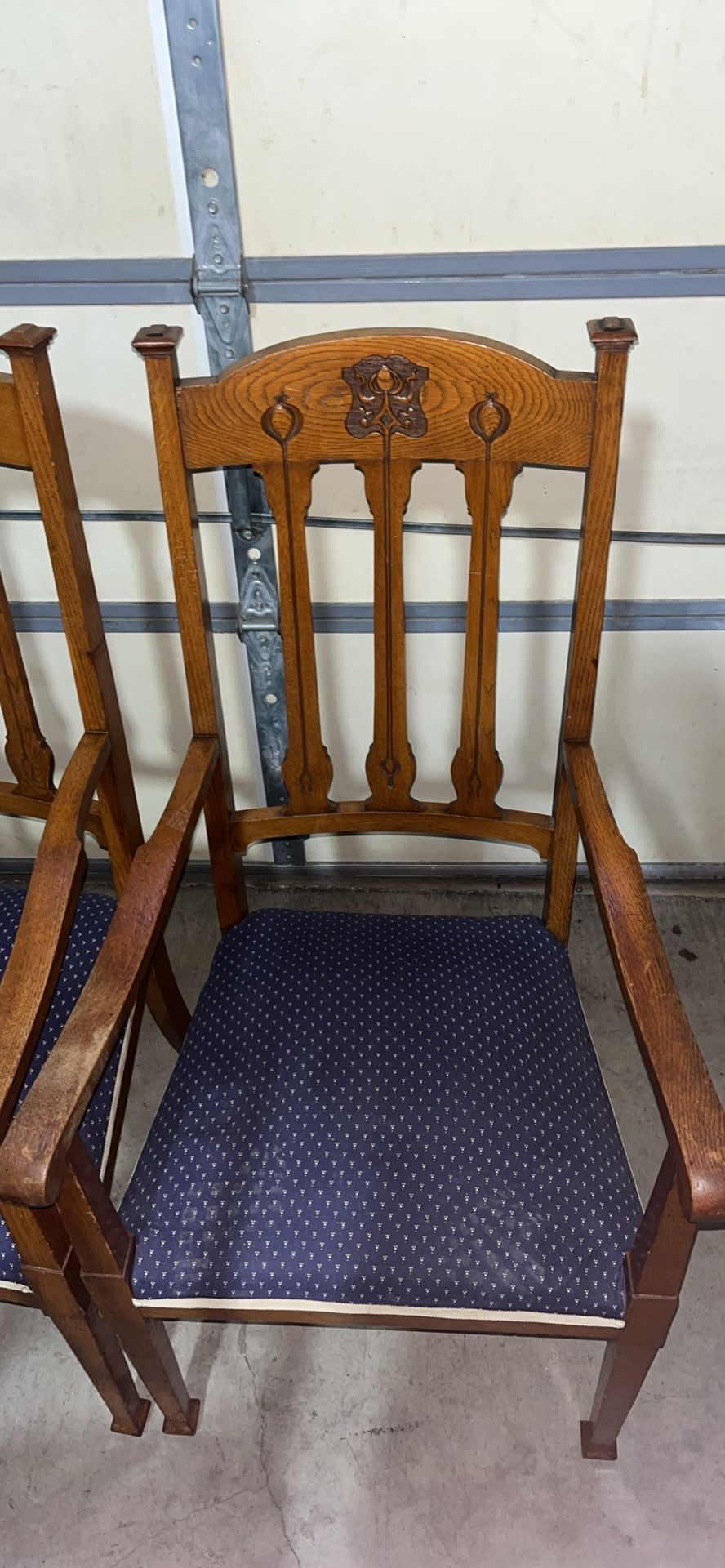 Antique Circo Arts & Crafts Art Deco Dinning Table Chairs Set Of 5 Antiques