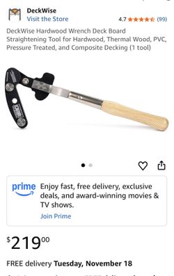 DeckWise Hardwood Wrench Deck Board Straightening Tool