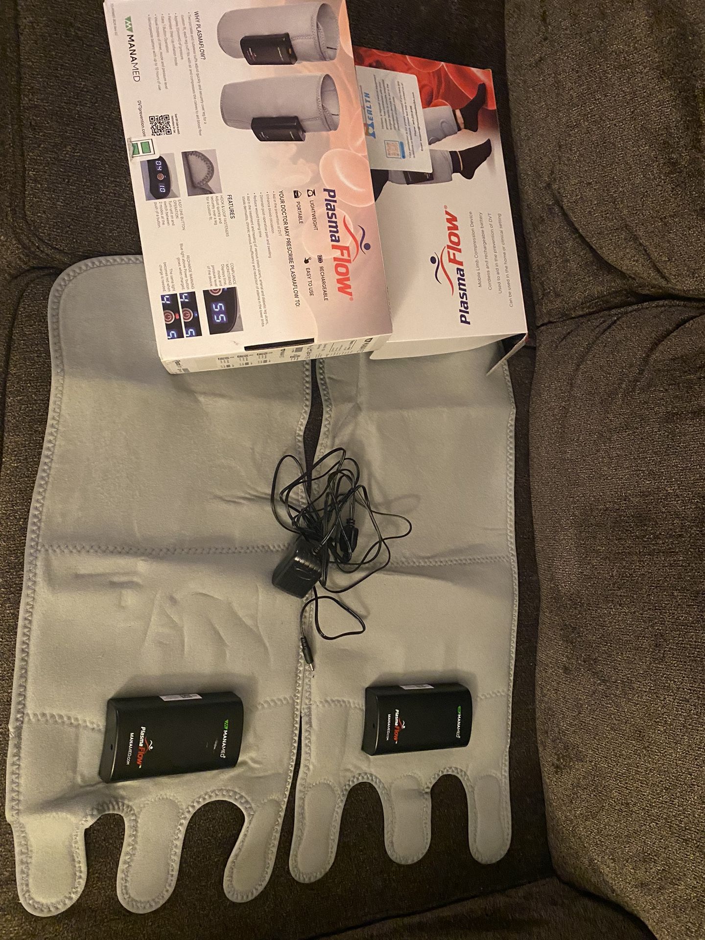 PlasmaFlow Leg Compression Devices (Pair) β Lightly Used