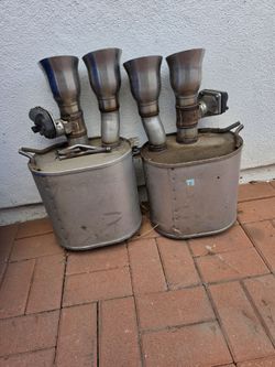 C7 Corvette OEM NPP Dual Mode Exhaust Set - Left & Right (With Actuators)