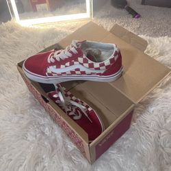 Vans Red And White 