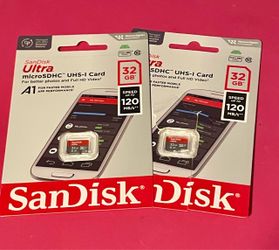 2 ScanDisk ultra micro SDHC 32 GB