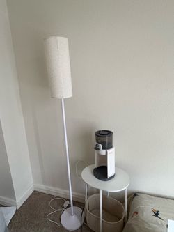 White floor lamp