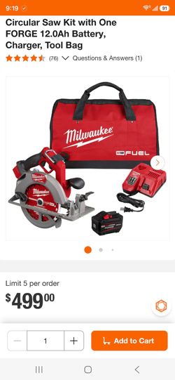 Milwaukee circular Saw kit new 2834-21HD