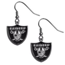 Oakland Raiders Dangle Earrings