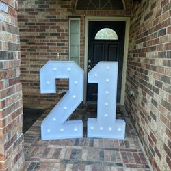 Giant Light Up Numbers
