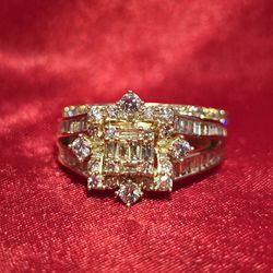 14k Yellow Gold Diamond Engagement Ring 1.75 ctw
