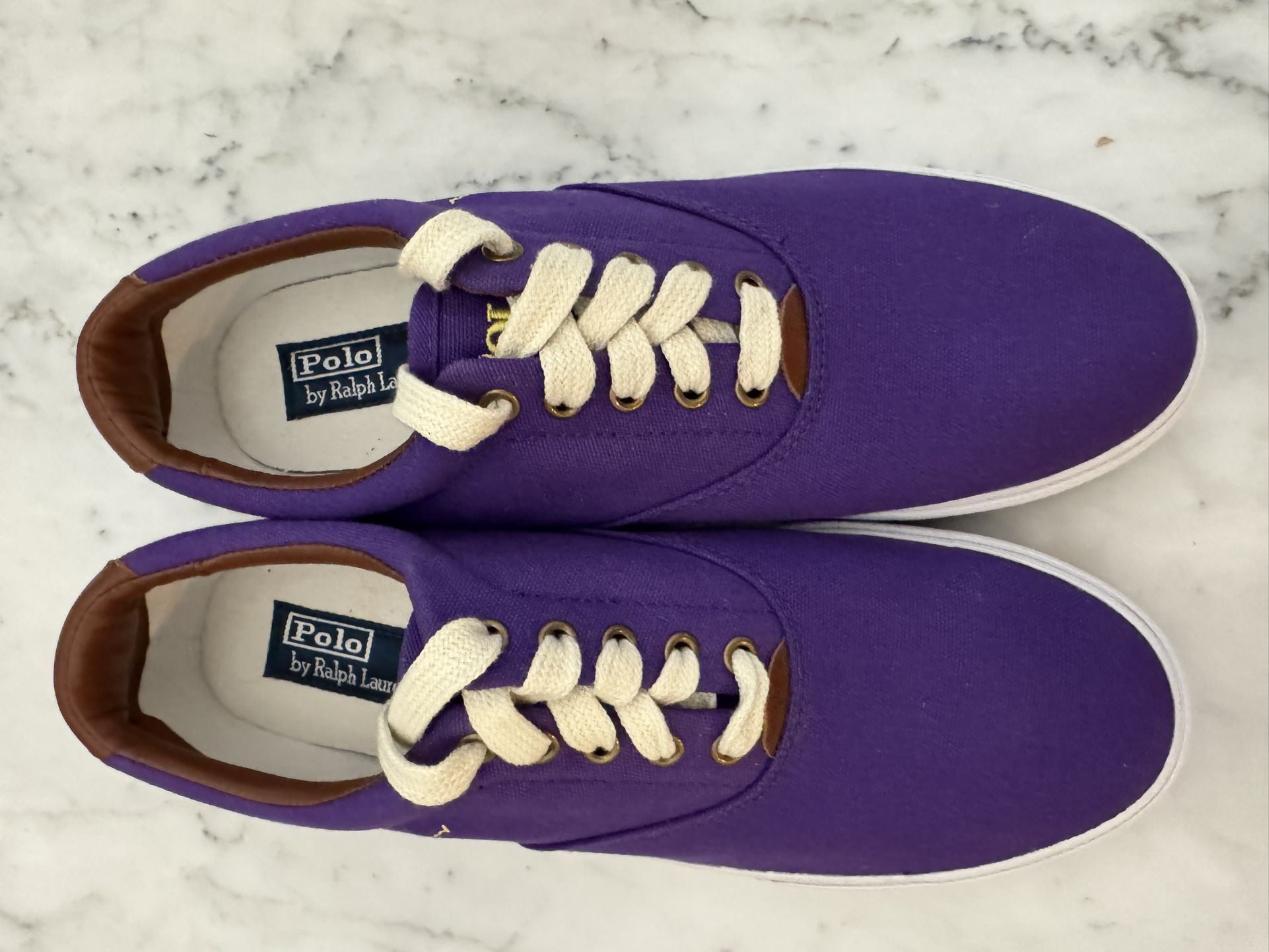 Mens POLO Ralph Lauren purple tennis Shoes Size 10.5