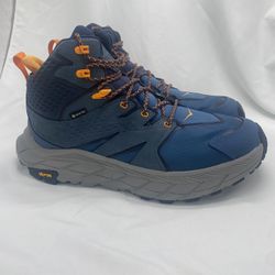 Men’s 9.5D Hoka Anacapa Mid GTX Real Teal/Outer Space Waterproof Leather Hiking Boots(NEW-Without Original Box)