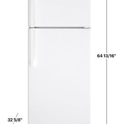 ❄️ GE - 16.6 Cu. Ft. Top-Freezer Refrigerator - White GTS17DTNRWW