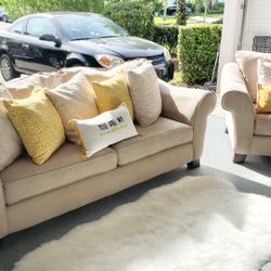 Beige Couch Set 