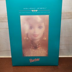 Holiday Jewel Barbie Porcelain Bisque Doll Collection 1995