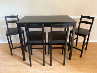 Dining table and chairs