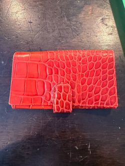 Furla croc print leather women’s wallet