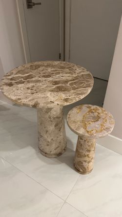 MARBLE ACCENT TABLES