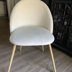 Suede Vanity Chair