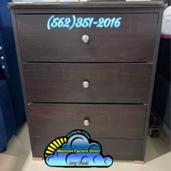 Three drawer brown compressed nightstand chest mueble