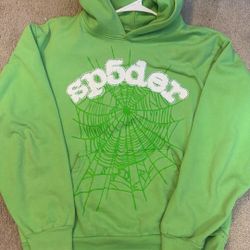 Green Sp5der Hoodie