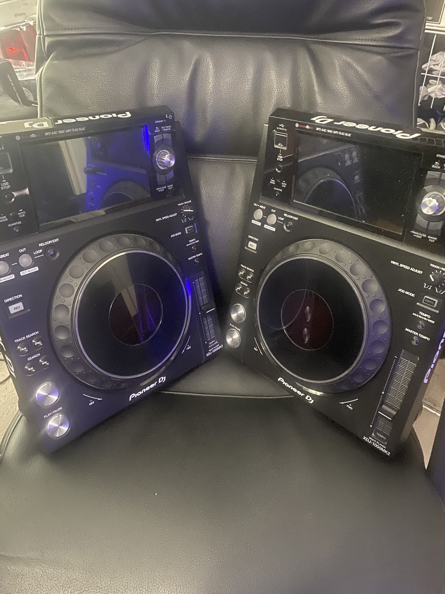(2) PIONEER XDJ 1000MK2