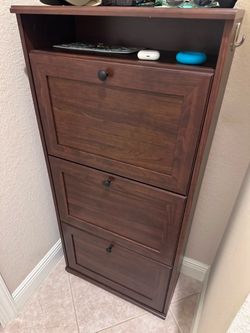 IKEA Dark Brown Shoes Cabinet / Entryway Storage Unit