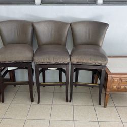 swivel chairs for bar (3) and 2 Tables