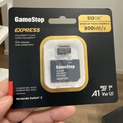 GameStop 512GB MicroSDXC Express Card Switch 2 Compatible