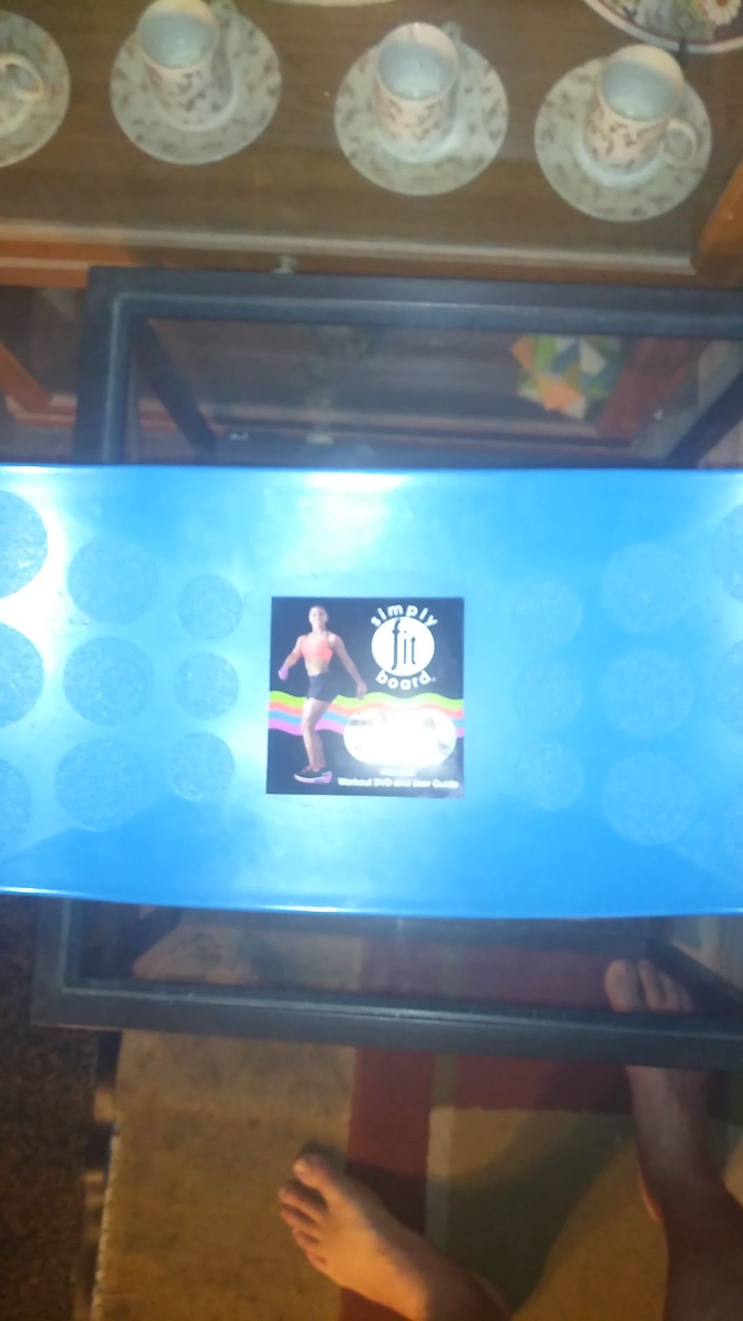 Exercise board with DVD having