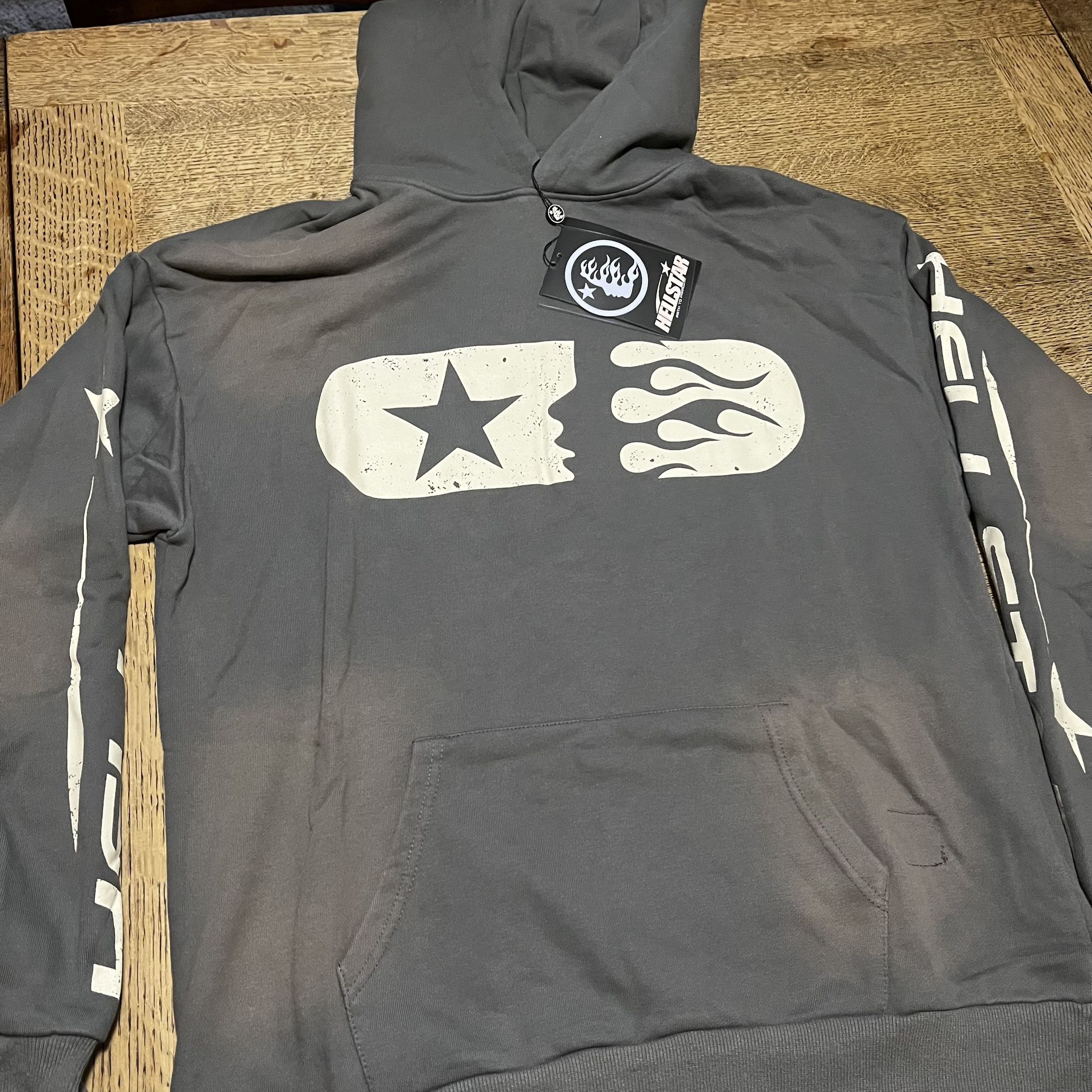 Gray hellstar hoodie