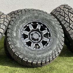 NEW 35” Set of 5 Jeep Wrangler Wheels Black Rhino 5x127 Rims 392 Gladiator JL AMP R/T Tires Sahara Rubicon