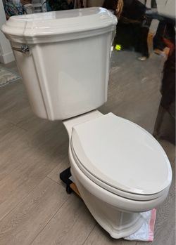 Elongated Kohler toilet