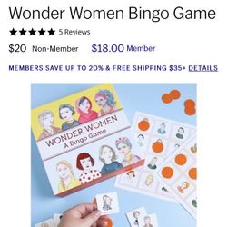 Wonder Woman Bingo Game MoMA