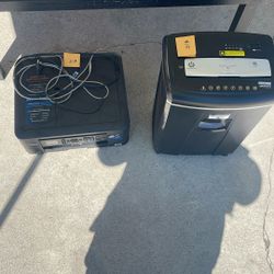Paper Shredder And Printer 