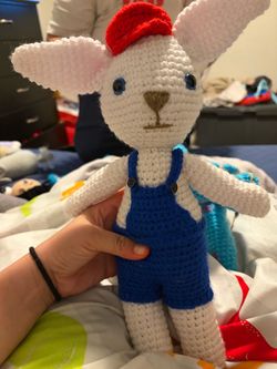 Handmade knitted dolls
