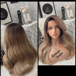 Human Hair Blended Lace Front Wig