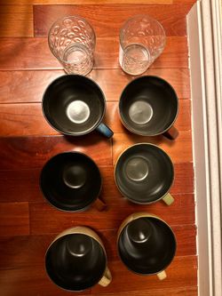 FREE - mugs, plates, bowls, cooking utensils etc.