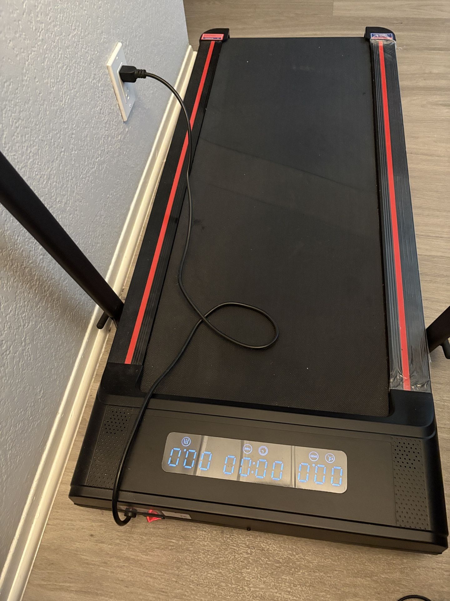 Walking pad treadmill with handle