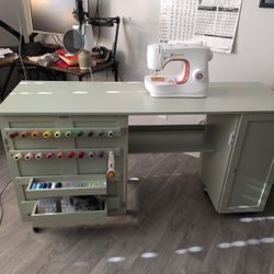 Sewing Table With Wheels