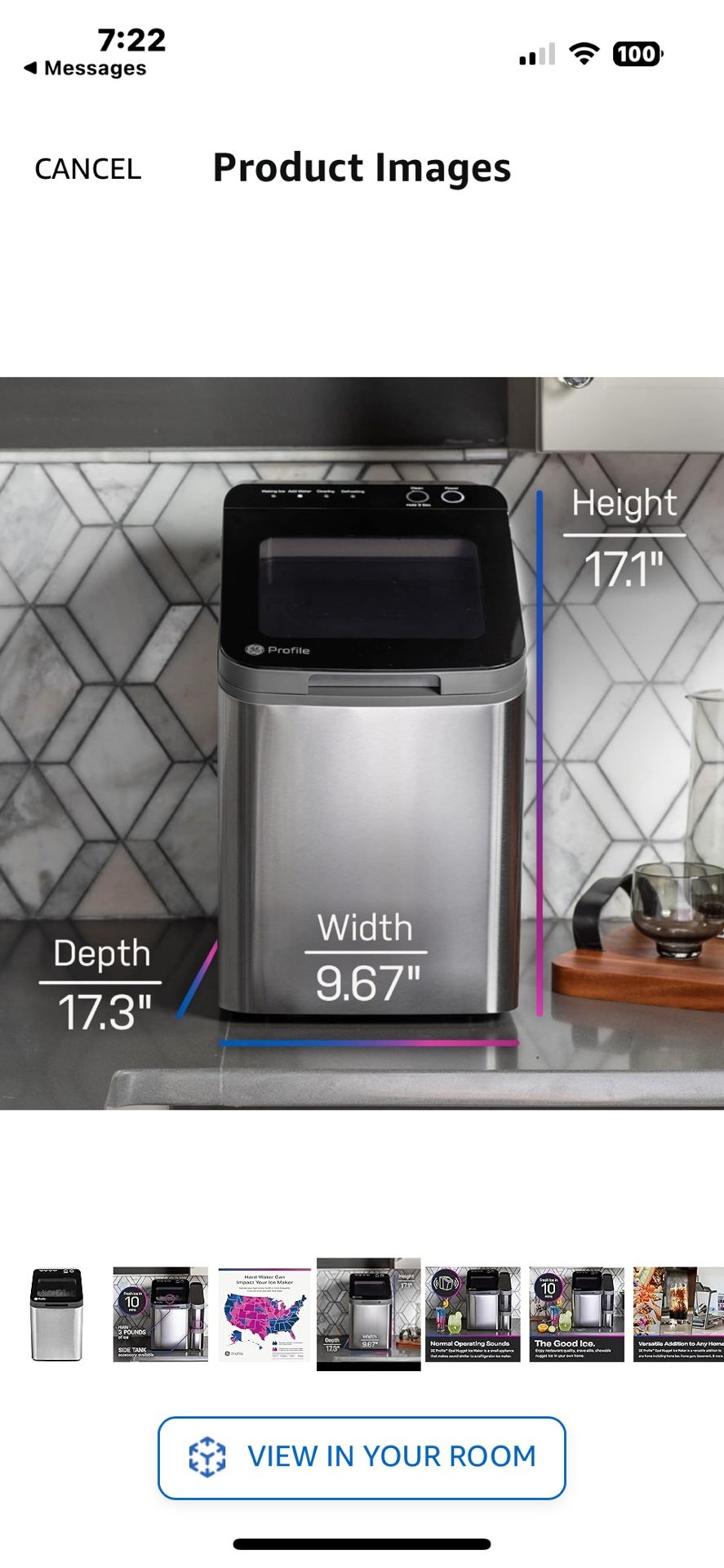GE Profile Opal 1.0 Nugget Ice Maker|