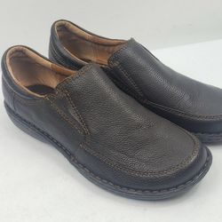 Born b.o.c Womens 9 M Slip On Brown Leather Slip on Loafers Casual Flats Shoes