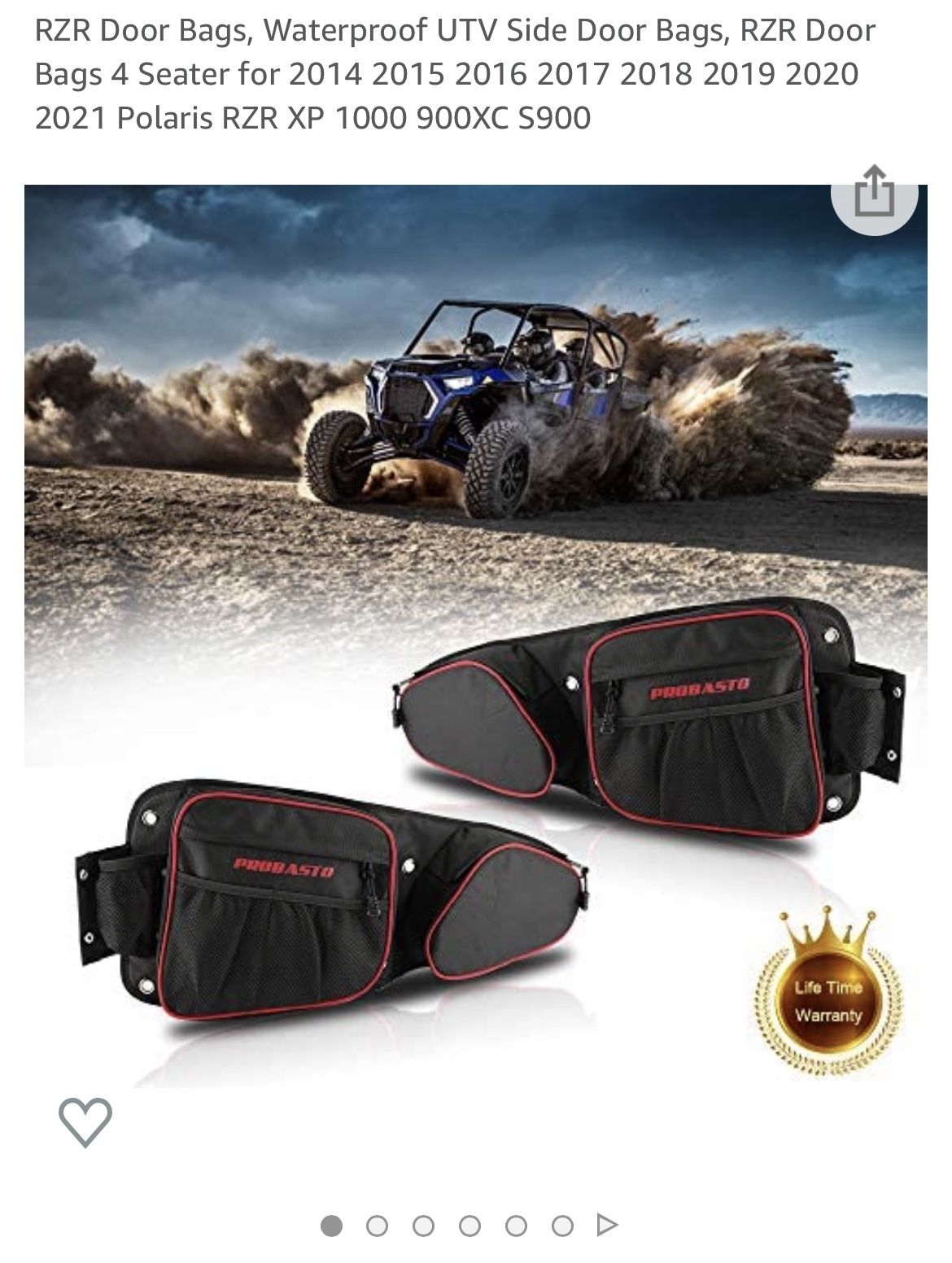 Pair Of RZR Door Bags 