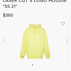 Supreme Laser Cut Hoodie Size XL