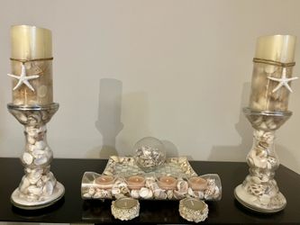 SEASHELL CANDLE SET