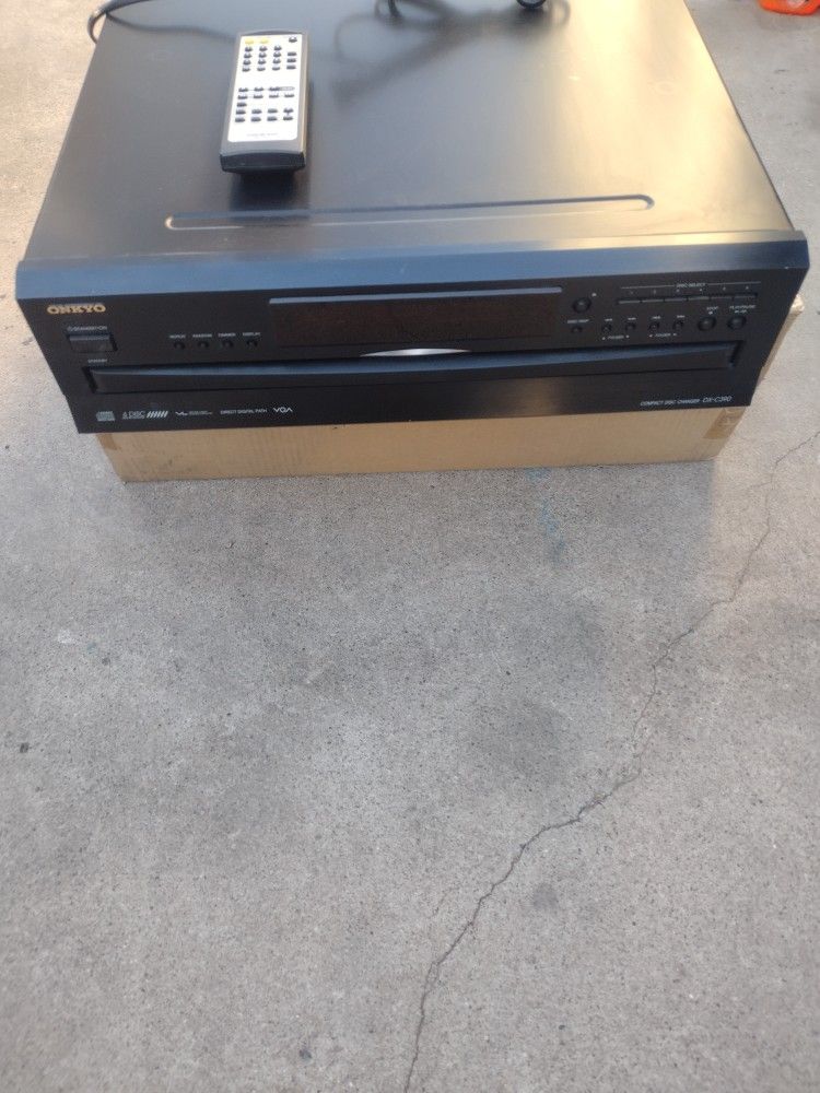 Onkyo 6 disc CD changer with remote works good shape no offers no trades 75th Ave Indian School serious buyers only please