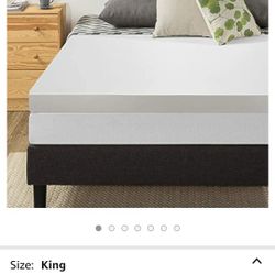 4inch Memory Foam King Mattress Topper