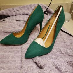 Green High Heels Size 7.5 
