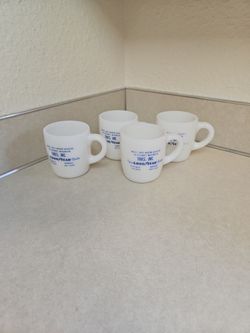 4 Vintage Goodyear "TIRES INC." MUGS 